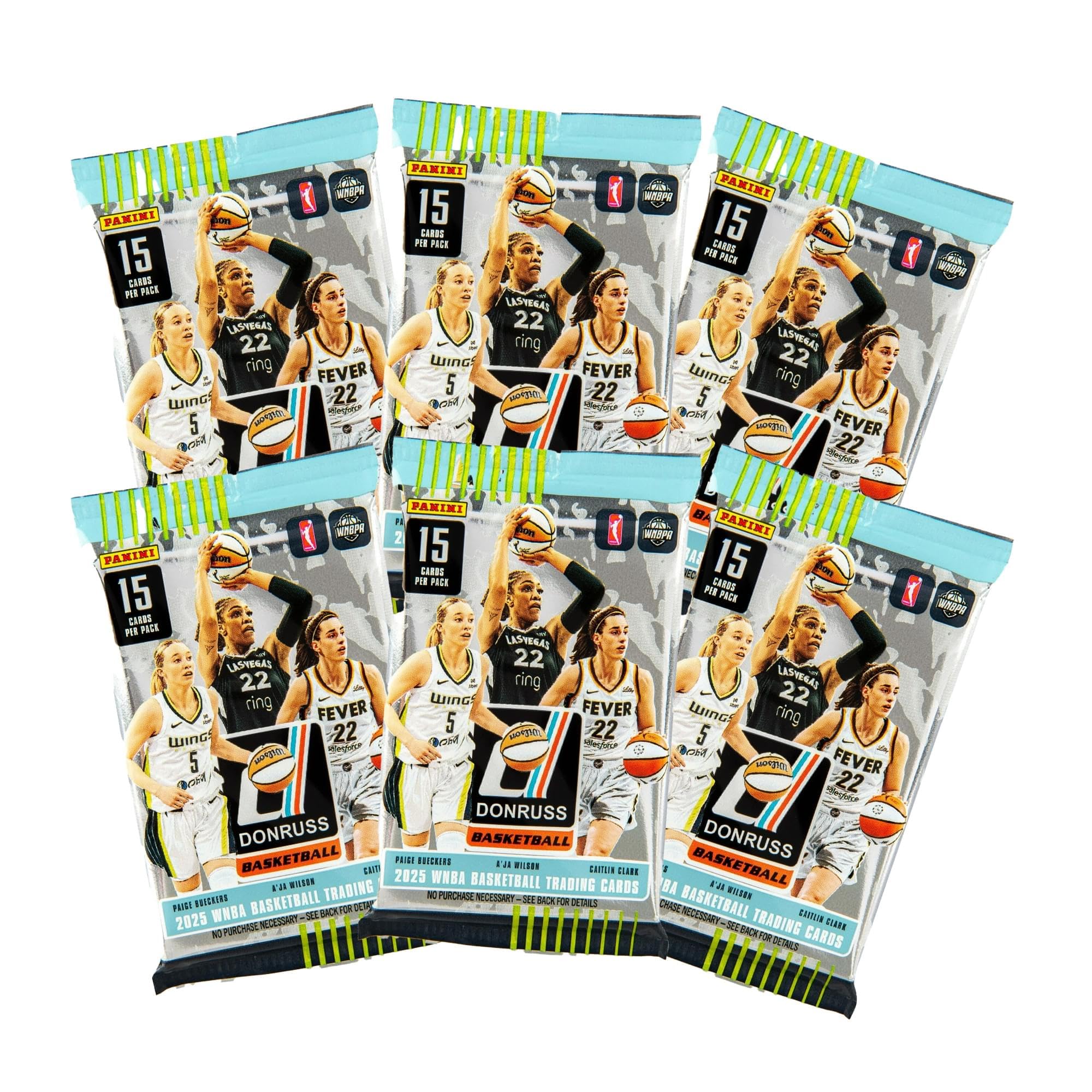 Panini Donruss WNBA Basketball Blaster Box 2024-25 – Cartes à Collectionner Officielles – Comprend des Cartes Rookie, des Inserts et des parallèles – Boîte scellée