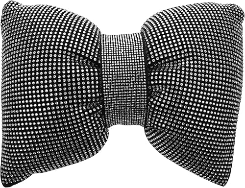 Almohada de cuello de coche con diamantes de imitación, cojín de poliéster suave para conducción comodidad para viajes, oficina, diseño transpirable