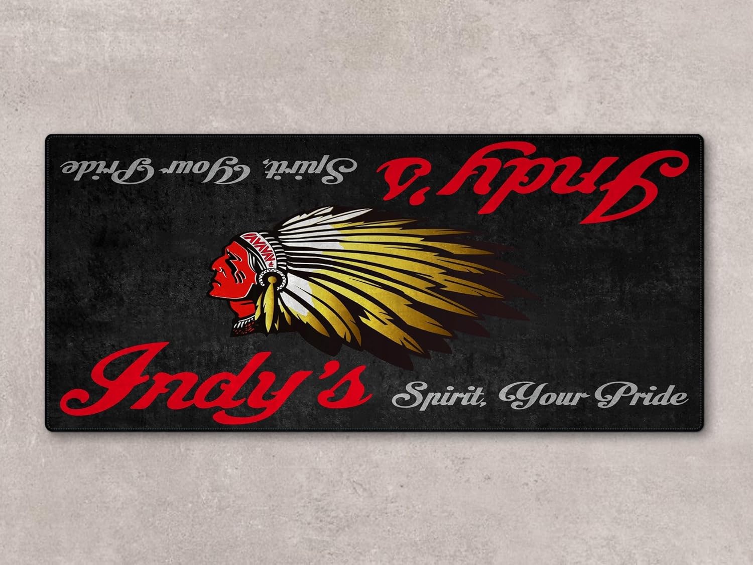 MPM Motorcycle Mat for Indian Washable Non-Slip Oil & Water Resistant Parking Pitmat for Garage, Showroom, Workshop Use | Size 2: 102 x 47/260 x 120 cm