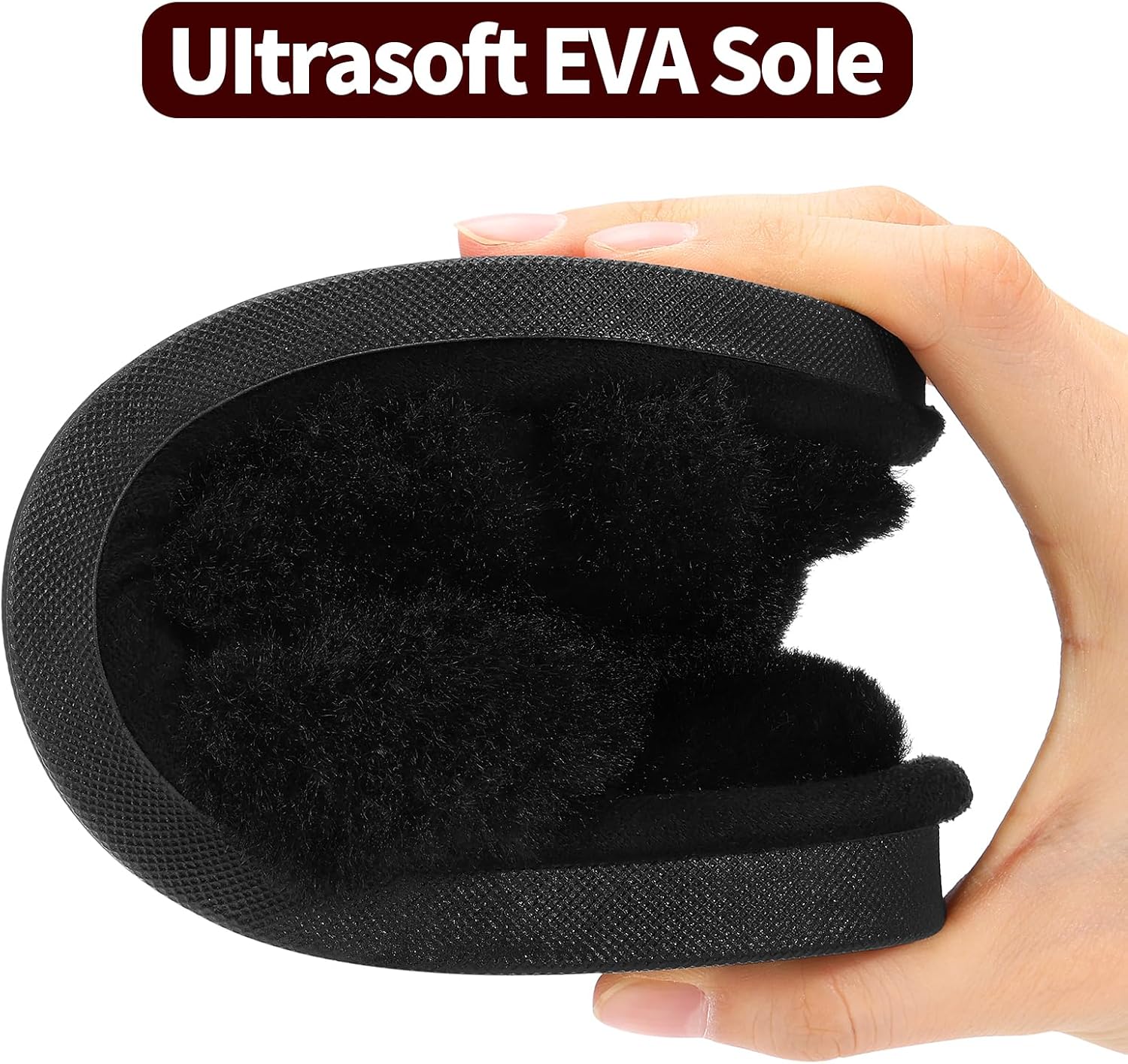 Evshine Memory Foam Fuzzy House Slippers for Women | Faux Fur Cross Band Open Toe Indoor Slippers, Gifts for Women, Moms and Bridesmaids thumbnail