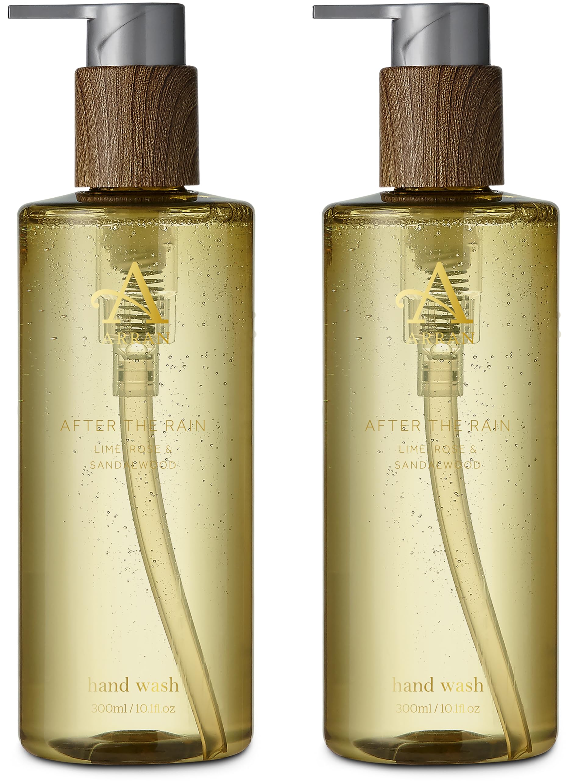 Arran After the Rain Luxury Hand Wash with Sandalwood, Lime & Rose (Pack of 2)