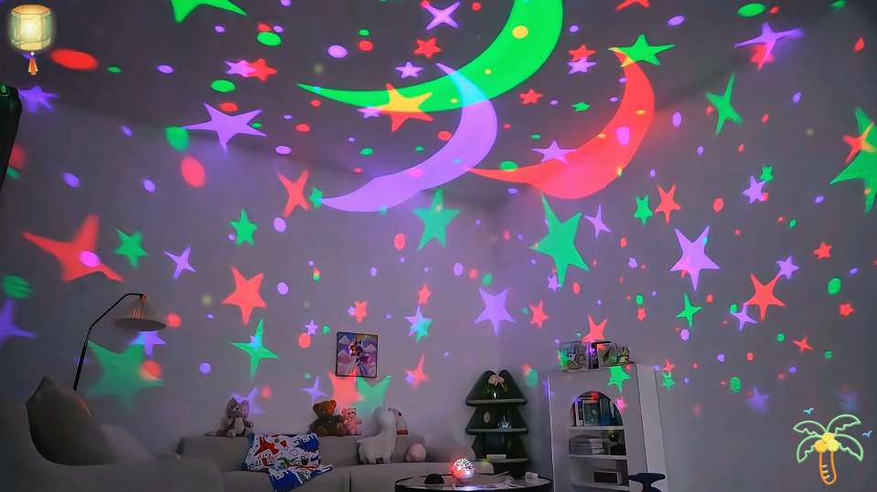 Staryou Sensory Lights Baby Sound Machine Night Light Projector