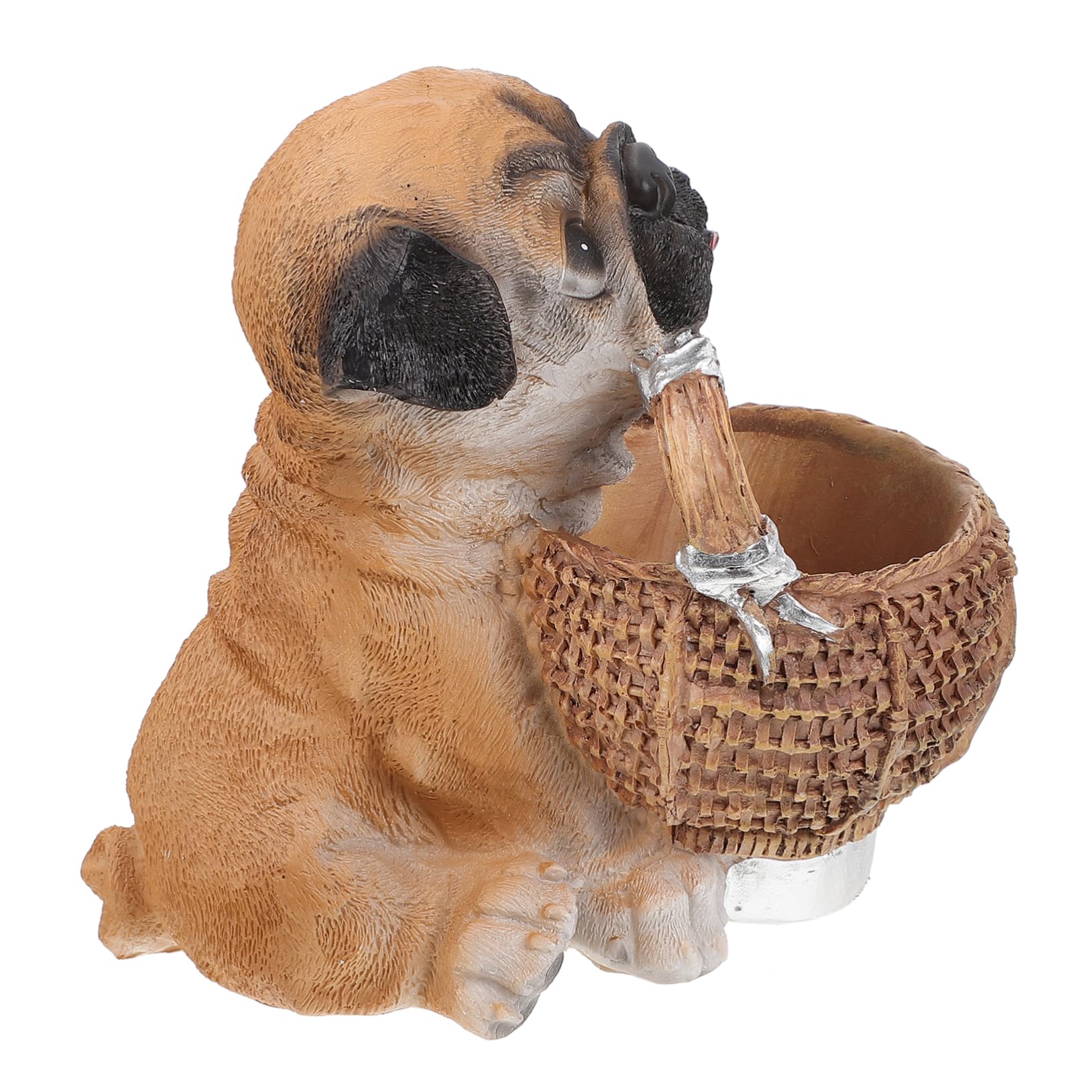 Yardenfun Puppy Shape Key Storage Ornaments Dog Statues Home Decor Entryway Key Holder Shelf