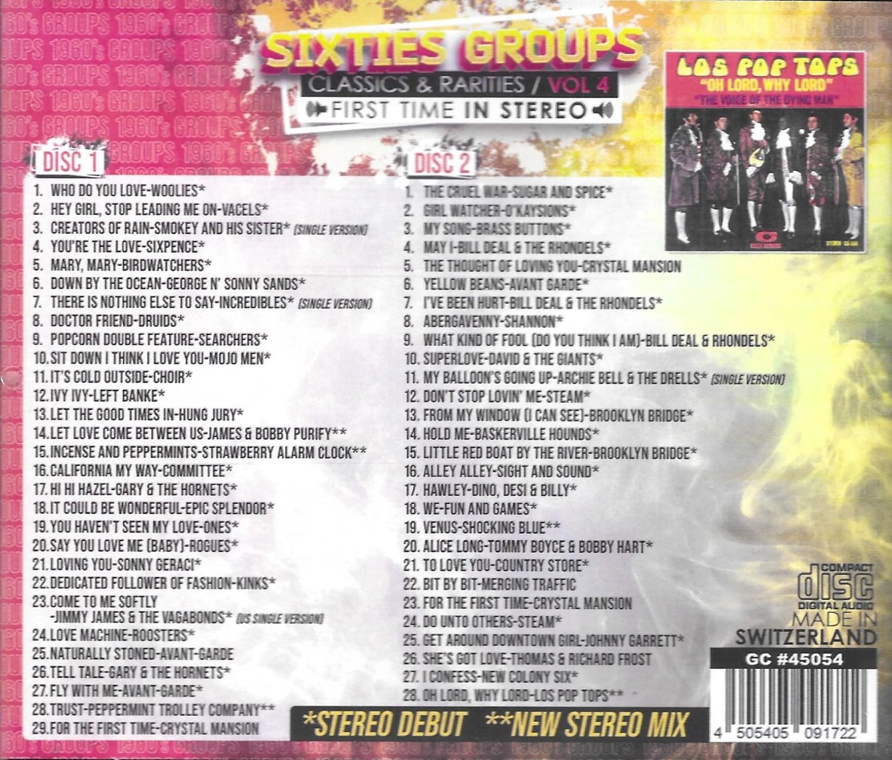 Sixties Groups Classics & Rarities First Time In Stereo, Vol. 4