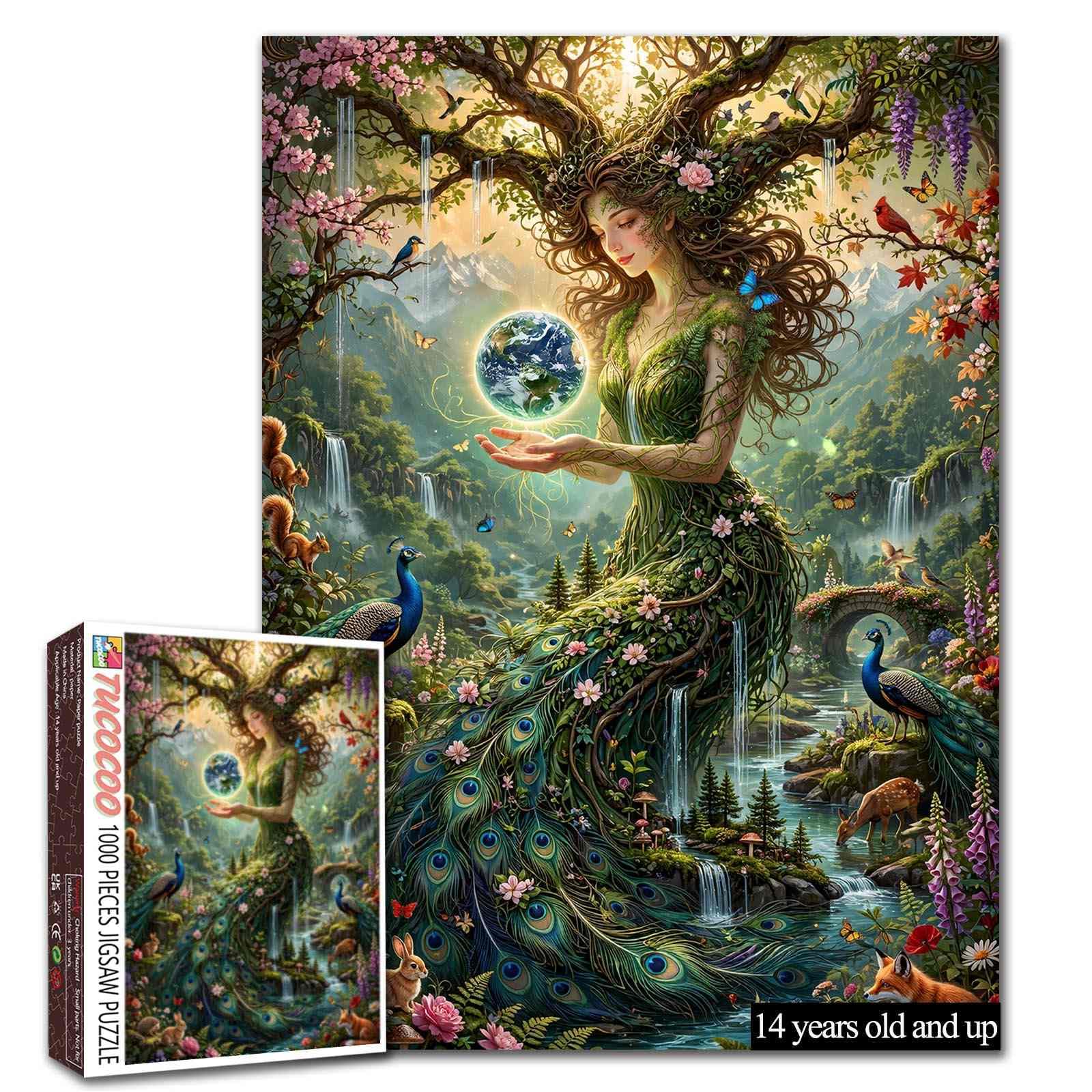 Mother Nature Puzzle Peacock Puzzle 1000 Piece Jigsaw Puzzle for Adults
