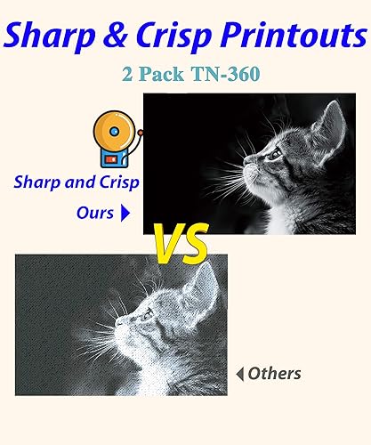 Miniatura 4 de Cartucho de tóner de repuesto compatible para Brother TN360 TN-360 TN 360 para impresora láser DCP-7030 DCP-7040 HL-2140 HL-2170W MFC-7340 MFC-7345N