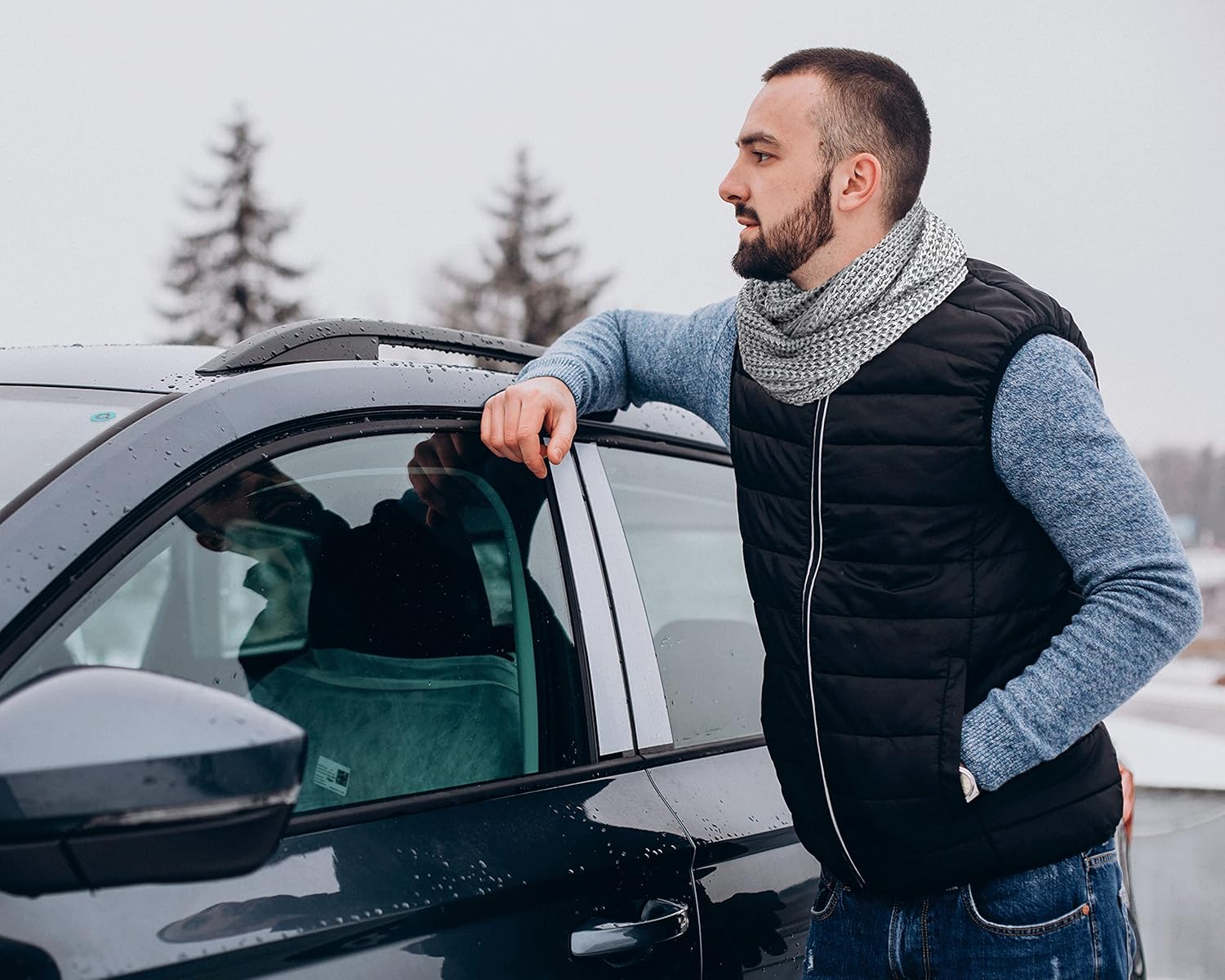 TINKUY PERU Chunky Knitted Scarves, Soft Authentic Peruvian Alpaca Wool Infinity Snood Scarf for Winter, Unisex, One Size, - Image 3