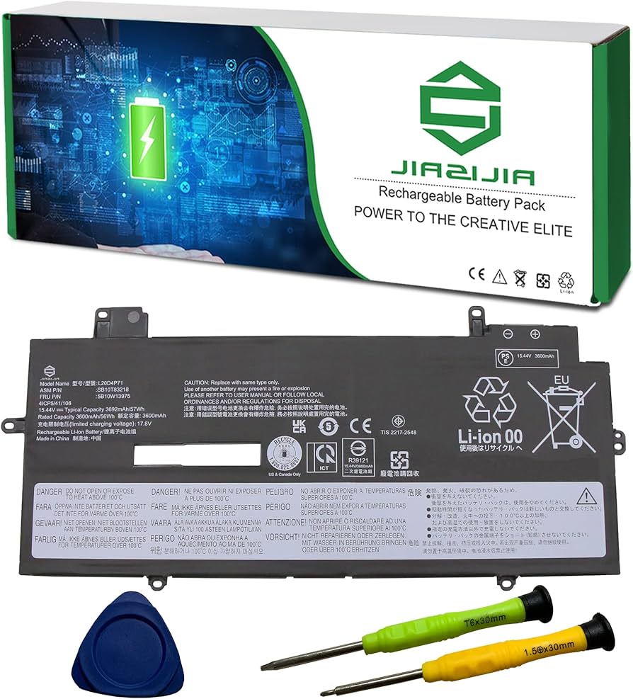 Amazon.com: JIAZIJIA L20D4P71 SB10T83218 5B10W13975 Laptop Battery
