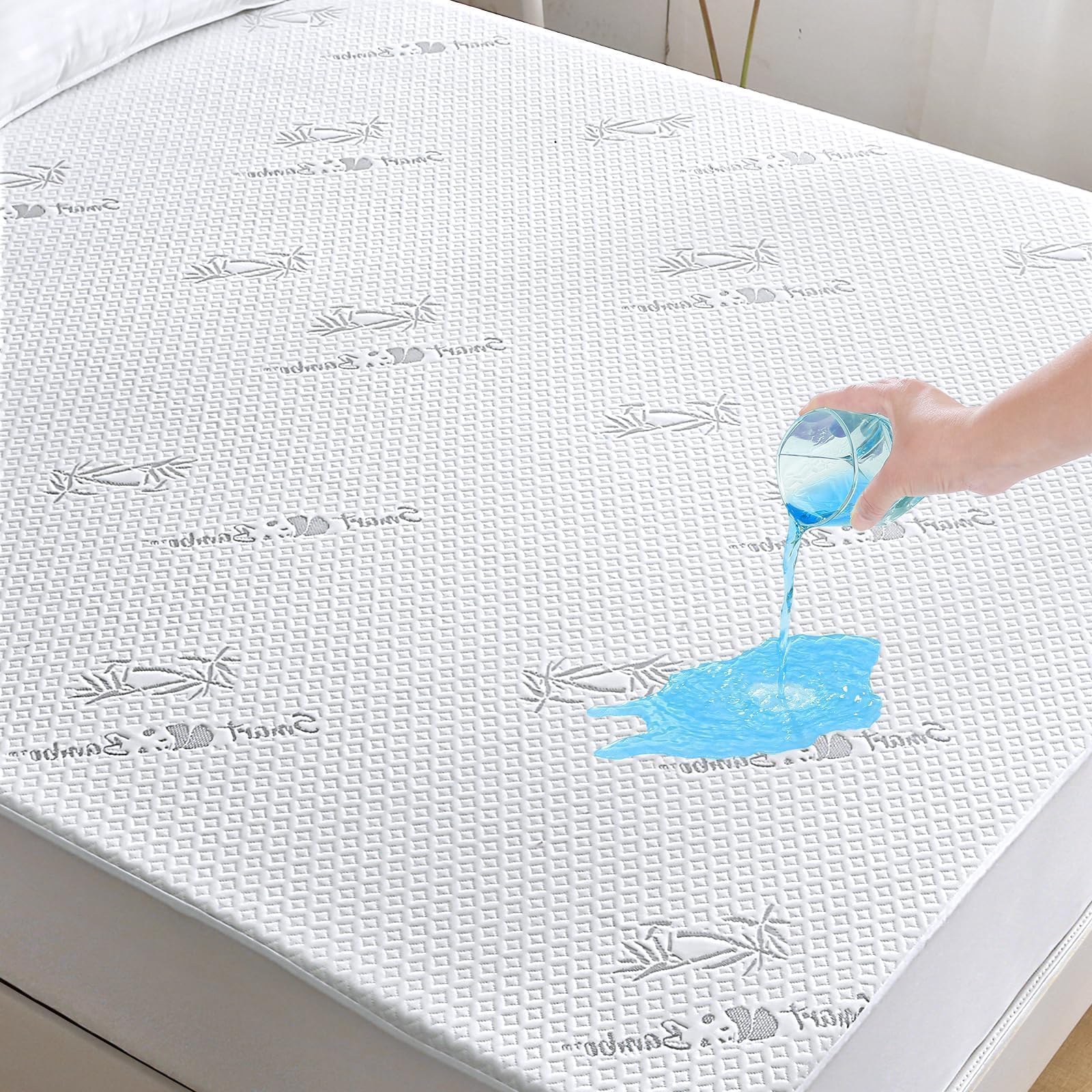 Rinling Mattress Protector, Waterproof Mattress Encasement