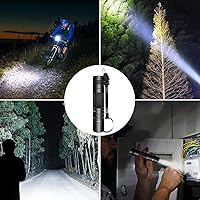 Vista 7 de CZS Mini linterna, paquete de 5 linternas pequeñas, linternas LED de alto lúmenes, linterna de bolsillo impermeable, linterna táctica alimentada por