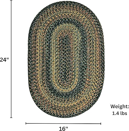 Miniatura 2 de Homespice Black Forest - Alfombras pequeñas para entrada, 16 x 24 pulgadas, ovaladas, ovaladas, alfombras de cocina ovaladas, alfombra lavable para