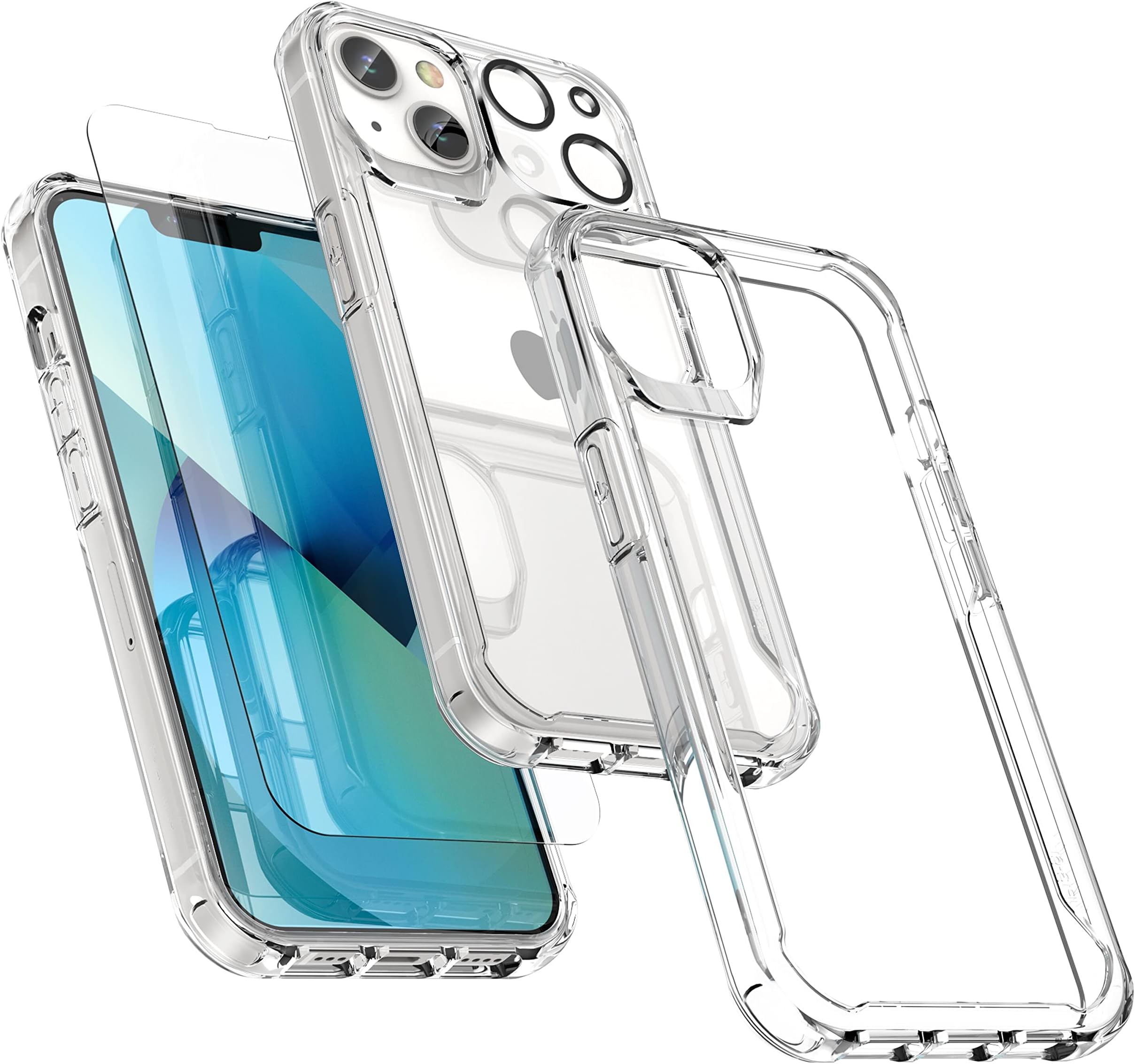 2in1 Iphone 15 Pro Vorder+Hinter Kamera Panzer Folie Glas (Neu (gemäss