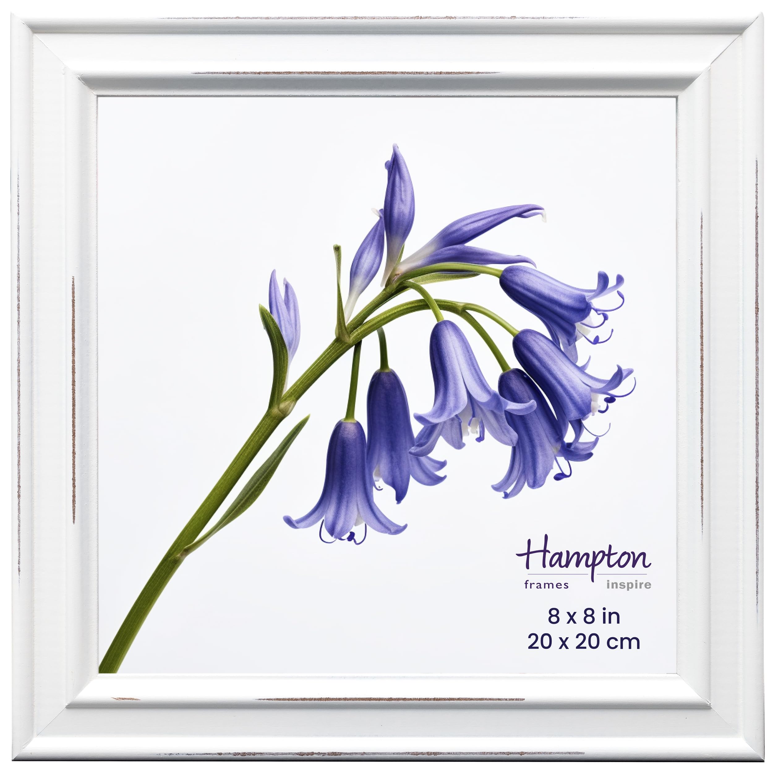 Inspire By Hampton Frames White Inspire By Hampton Paloma 8X8 (20X20cm) Square Picture Photo Frame Glass Ibh-Pal301988w