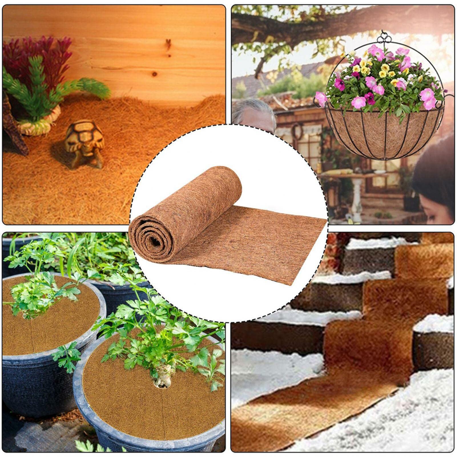 SUNYAY 40x200 C En Fibre De Coco Naturelle Apis Reptile Terrariu