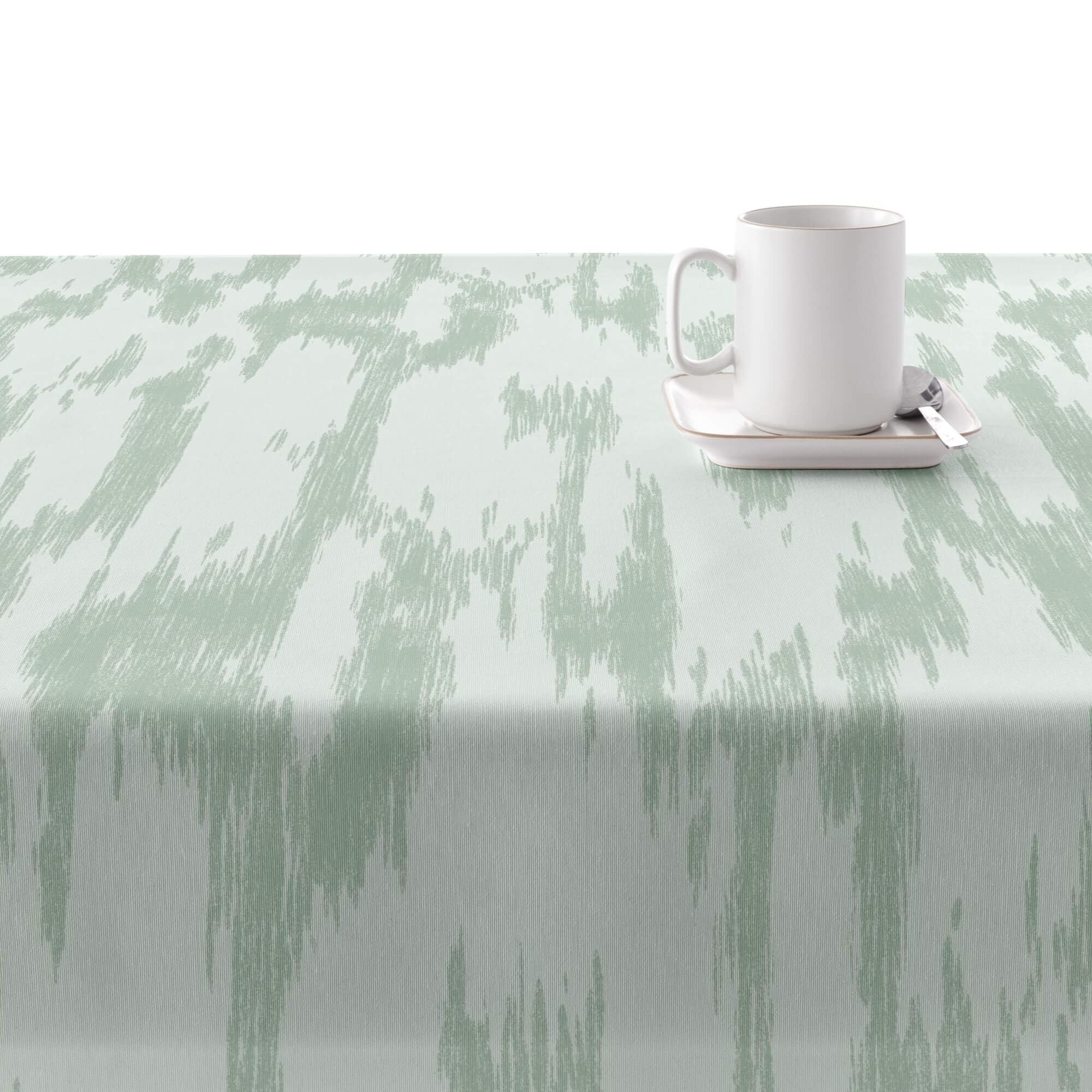 BELUM - Nappe 300 x 140 cm Anti-Taches 100% Coton résiné Modèle 0120-232 - Nappe Non cirée au Toucher Coton, Nappe imperméable, Nappe Anti-Taches, répulsif Liquide