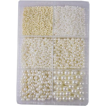 eshoppee 200 gm Pearl Beads Set of 6 