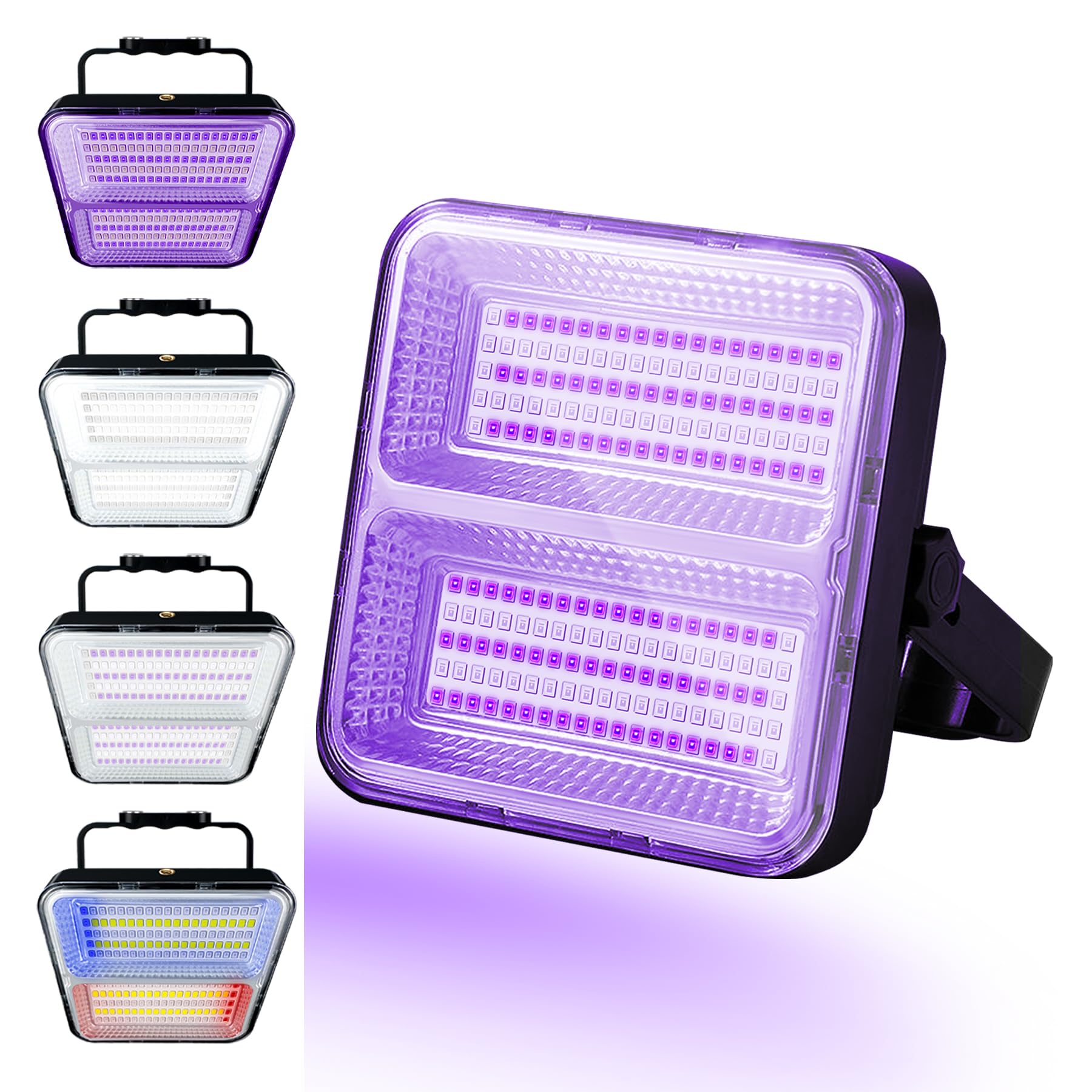 Luces LED negras recargables UV 395 nm, 9600 mAh, luz negra pilas, IP65, portátil, fiestas, iluminación escenario, Halloween, pintura corporal