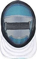 Fefosaep Epee Fencing Mask 350N CE Certified - Removable Washable Lining, Lightweight Stainless Steel Mesh for Training & Beginners