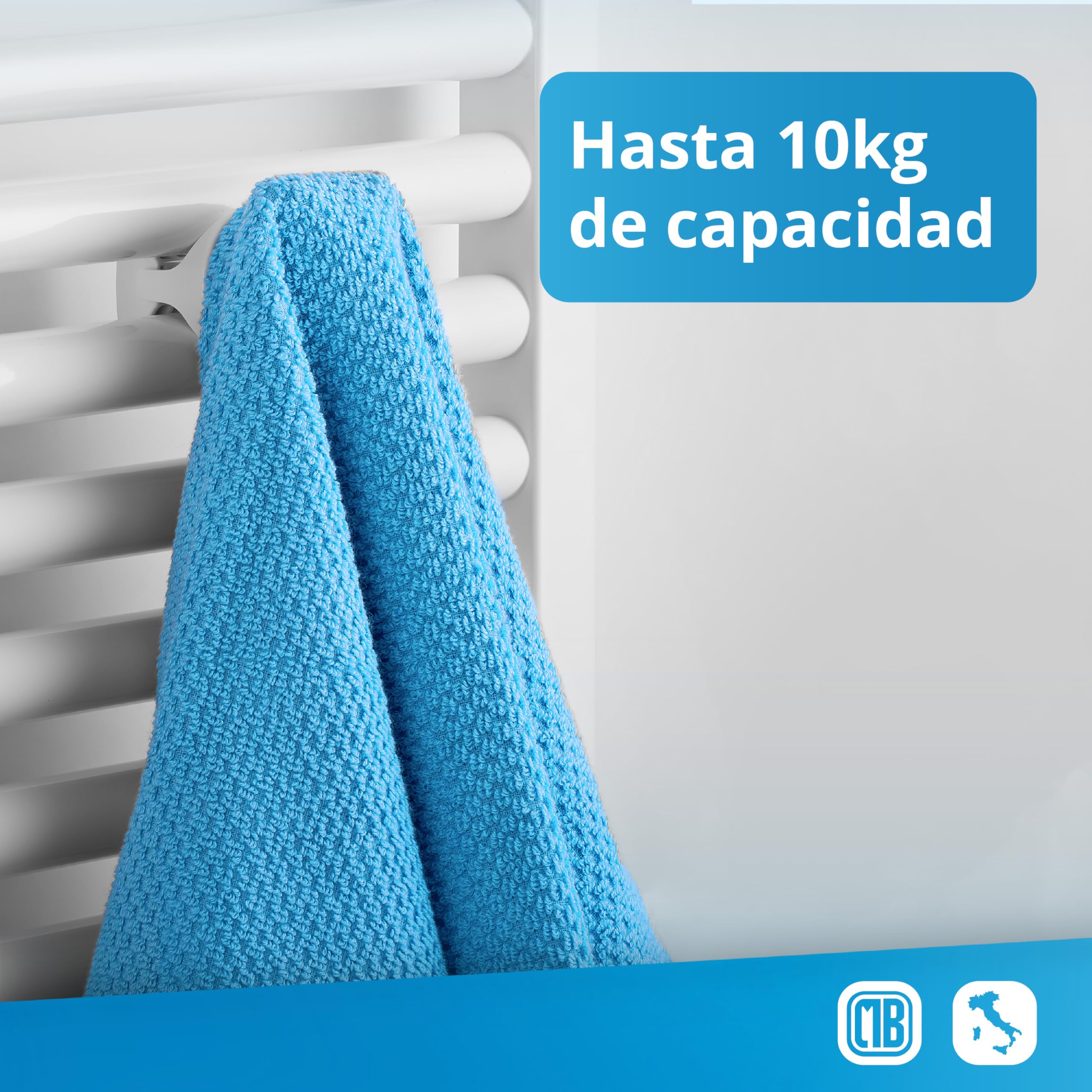 LH Pareja Par de Handy VIP toalleros sin perforación para baño, autoavituallados al radiador toallero sin perforar