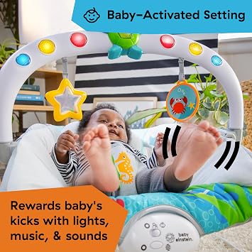 Baby Einstein Ocean Explorers Müzikal Zıpzıp Yenidoğan Koltuğu, Kick To It Neptune, Üniseks, 0-6 Ay, 9 Kg’a Kadar