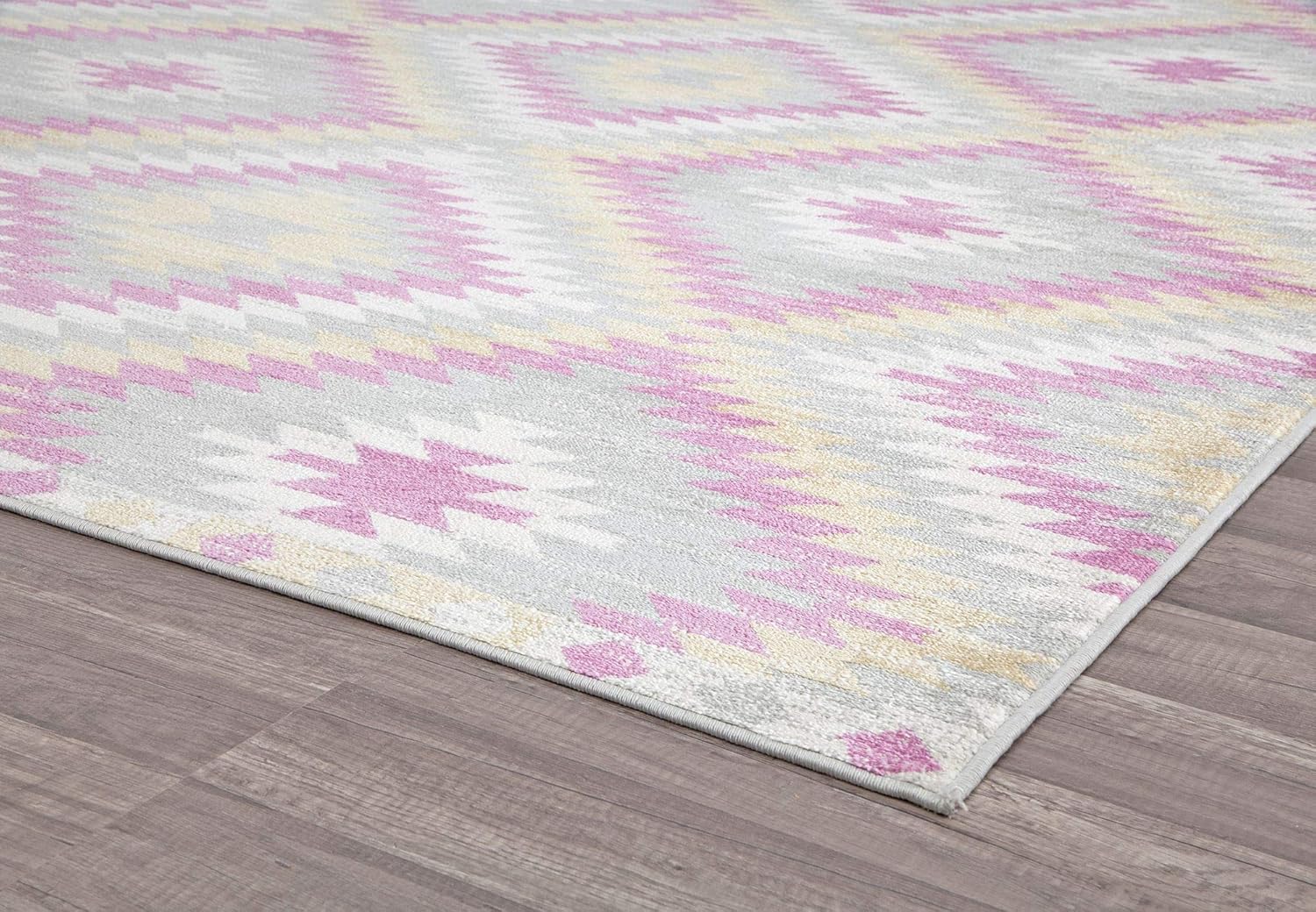 Rugs America BR30R Bubblegum Moroccan Tribal 2x4 Area Rug 2' x 4'