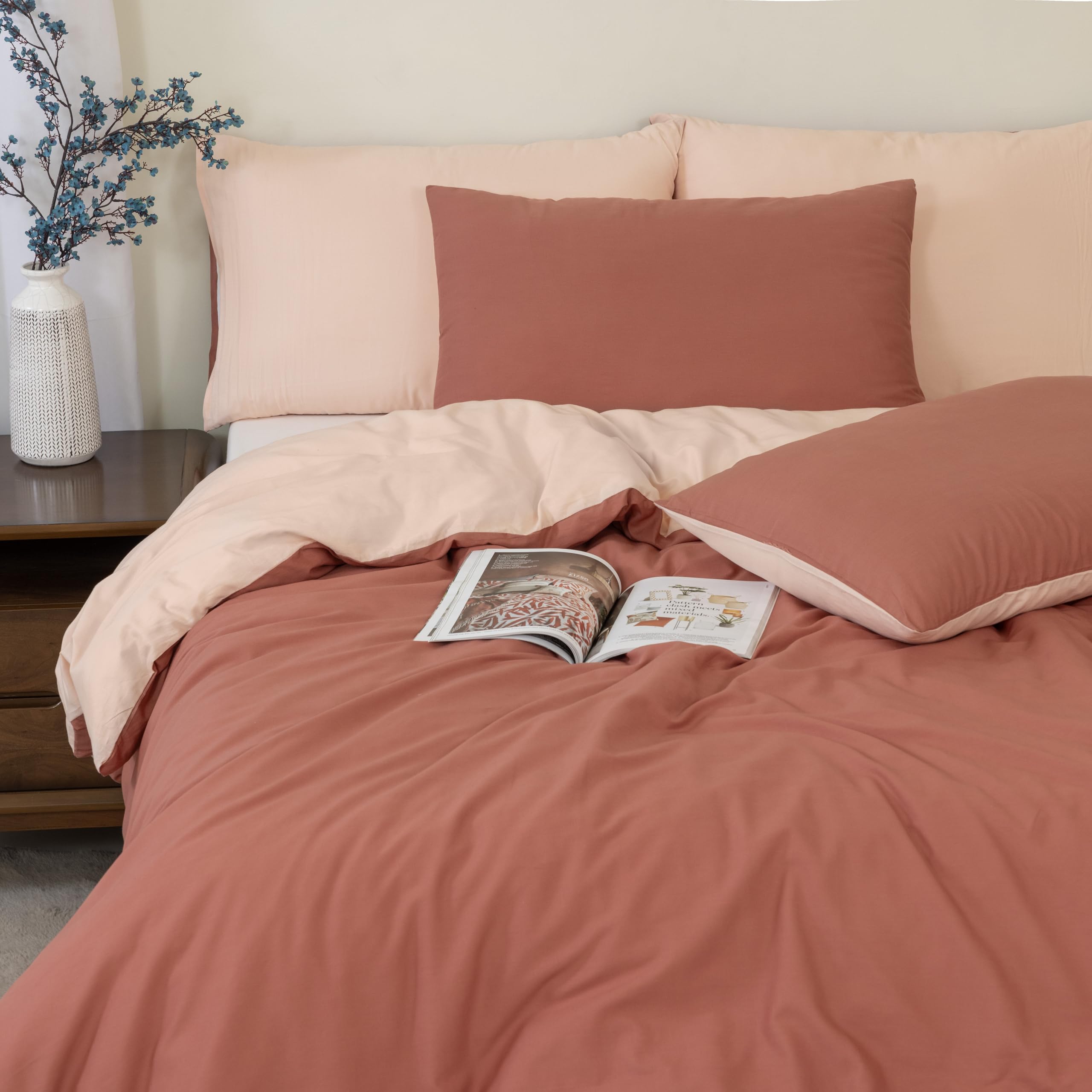 MHG Living - Duvet Set - King Size - Terracotta