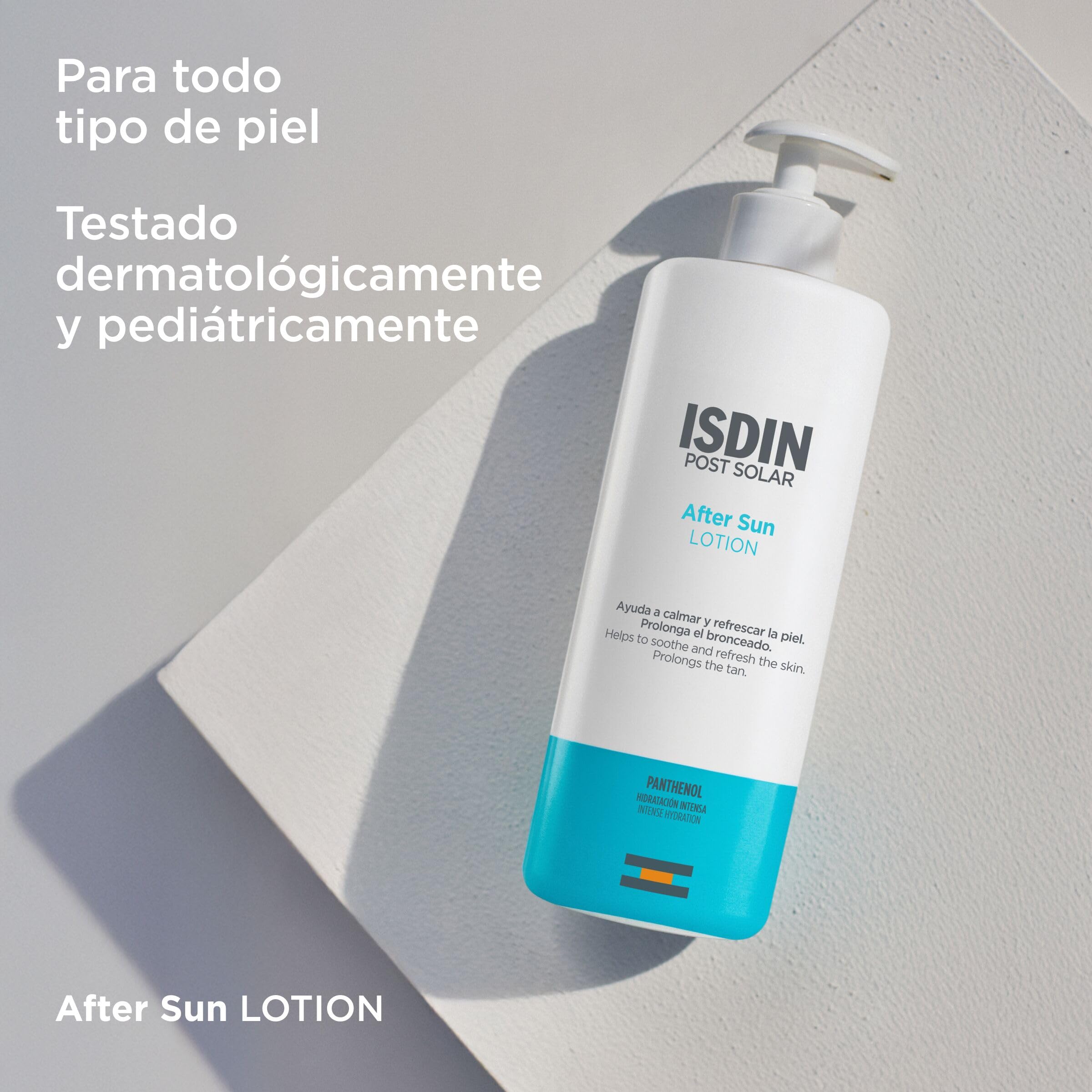 ISDIN After Sun Lotion, Efecto calmante y refrescante, hidratación y reparación intensa - 400 ml