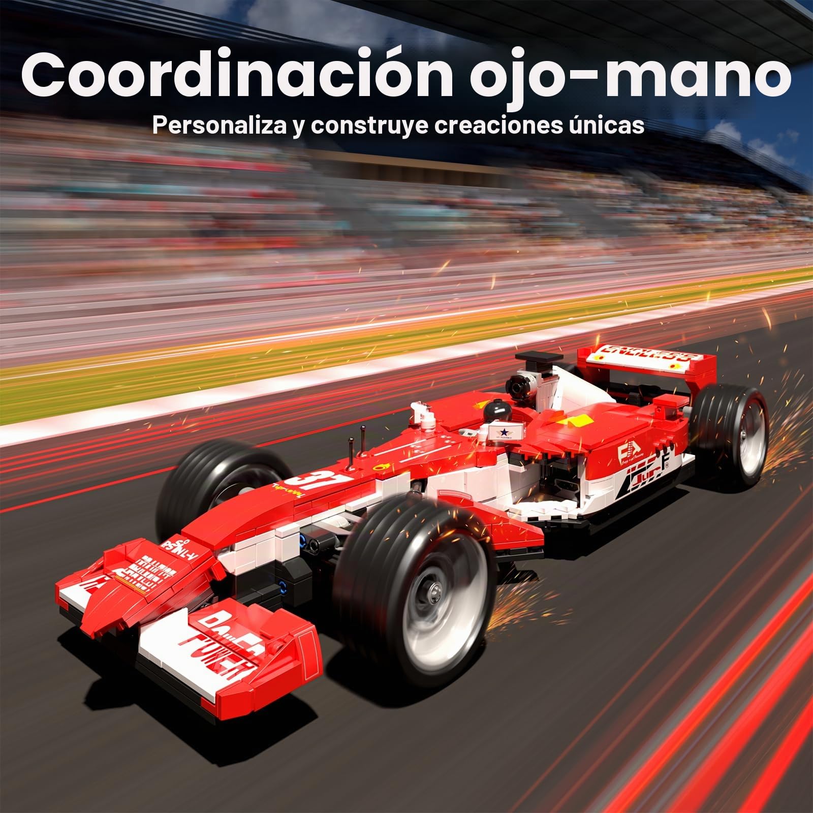 Mould King 10035 Colección del Campeón De Velocidad De Bloques De Construcción De Automóviles Deportivos con Clip De Carreras, Coches De Juguete para Fanáticos Adultos (1603 Piezas)