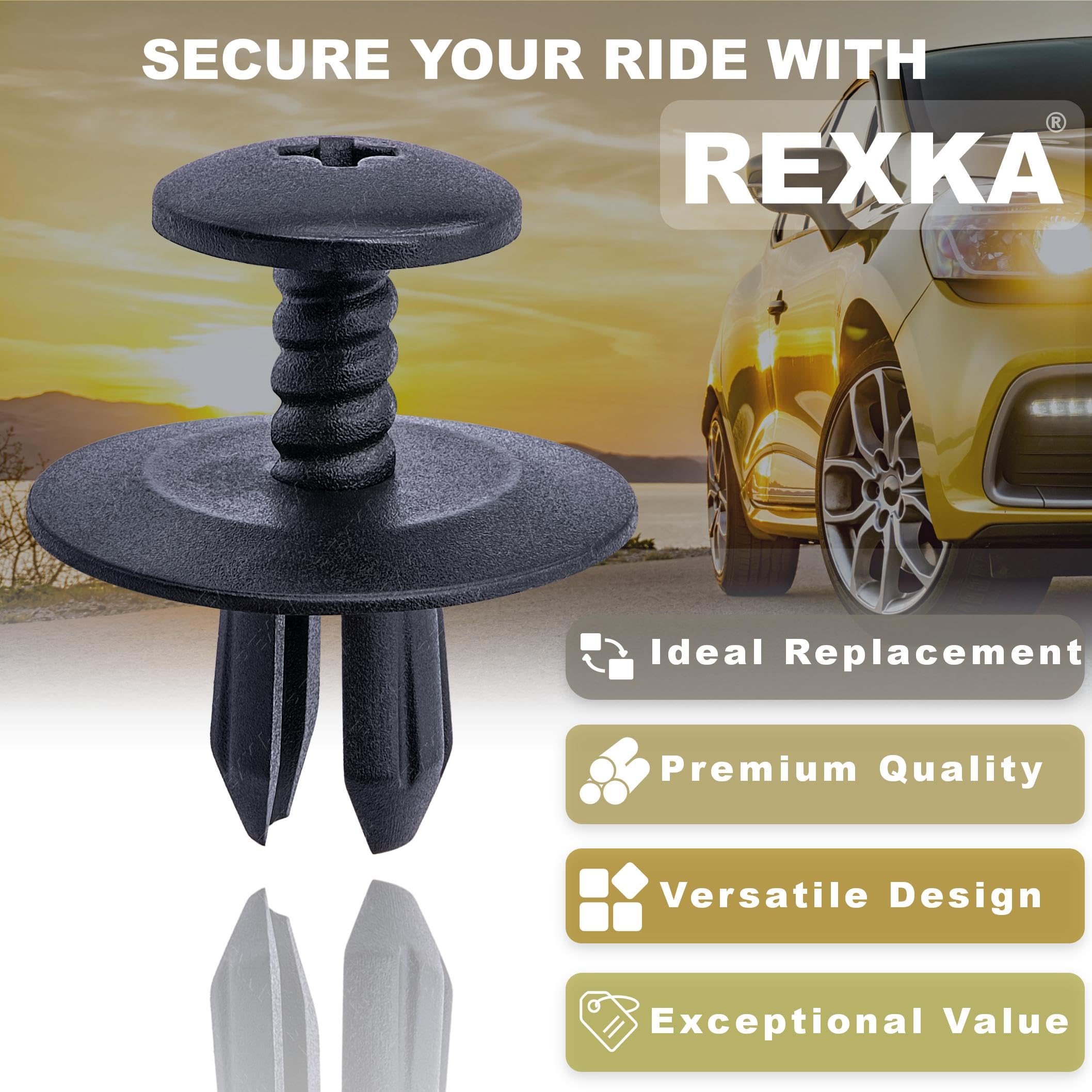 Amazon.com: Rexka 30pcs Hood Insulation Pad Clips Cowl Grille