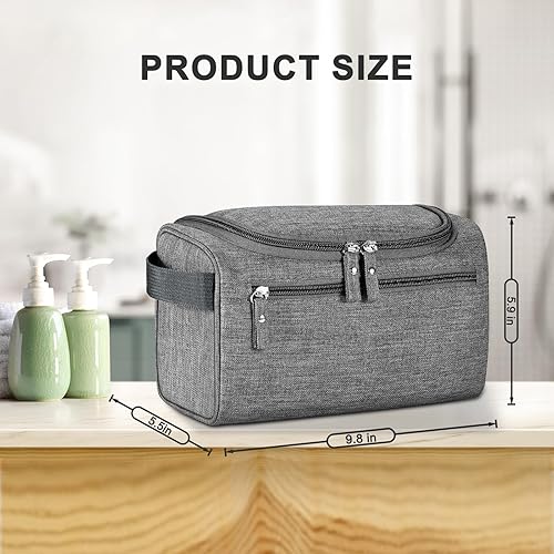 Miniatura 9 de Neceser colgante para mujeres y hombres, maquillaje de viaje, gran capacidad, kit de Dopp portátil, organizador de almacenamiento con gancho para