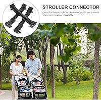 Vista 3 de Totority Conector de cochecito de bebé, 3 piezas, conector universal para carrito de bebé, para gemelos, universal, se adapta al paraguas para uso