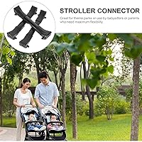 Vista 5 de ibasenice Conector de carrito de cochecito de 3 piezas para gemelos, accesorios universales para cochecito, accesorios universales para cochecito