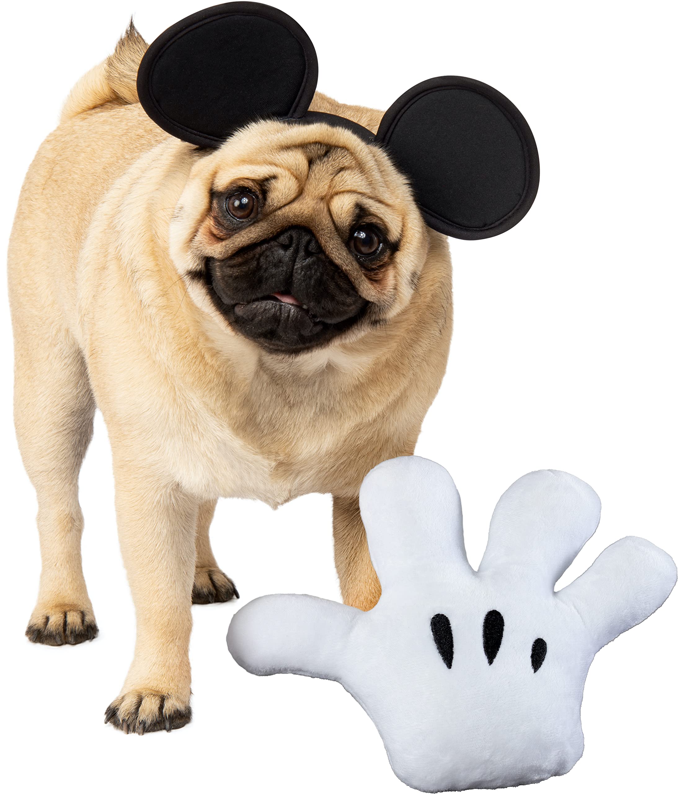 Rubies Disney Mickey & Friends Mickey Mouse - Paquete de Juguete y Tocado para Mascotas, como se Muestra, pequeño/Mediano