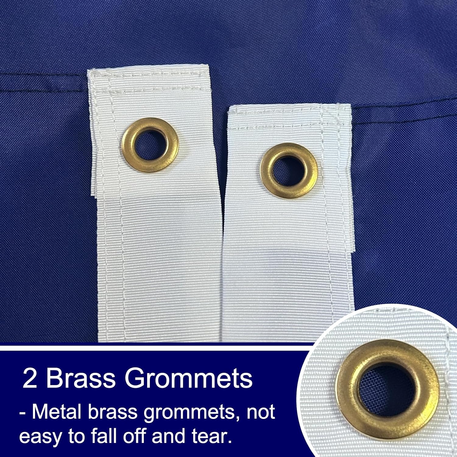 Bradford Embroidered Kentucky State Flag 3x5 feet Outdoor, Heavy Duty KY Flags State of Kentucky Flag with 2 Brass Grommets for Outsides Long Time Use - Image 3