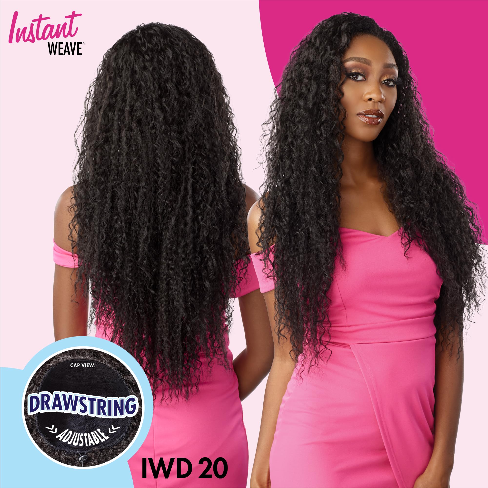Amazon.com : Sensationnel Instant Weave Half Wig-20, 1 JETBLACK