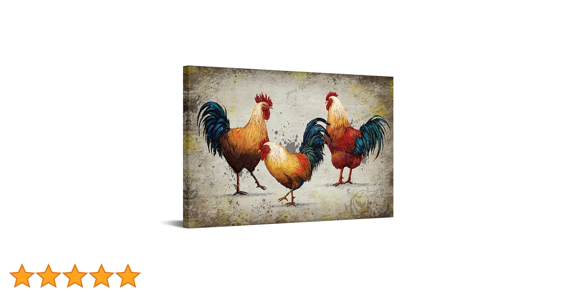 抽象水彩画 多色　画用紙　四つ切り「チキンジョージ」 抽象水彩画 多色 画用紙 四つ切り「チキンジョージ」 抽象水彩画 多色