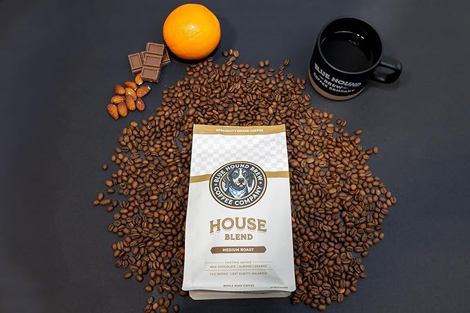 Blue Hound Brew Café en Grano Mezcla House Blend 340g miniatura 6