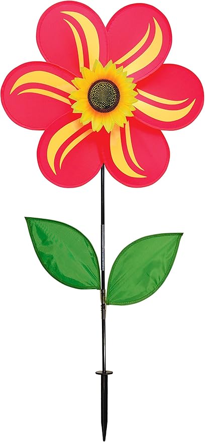 Red Sunflower Yard Spinner - Thumbnail 3