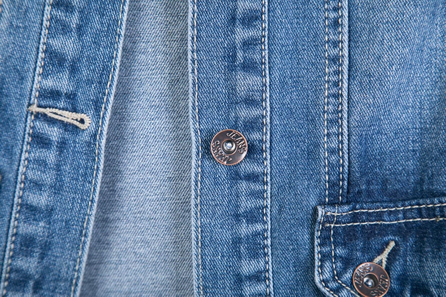 HALITOSS Women Button Down Mid Long Denim Jean Vest Waistcoat Sleeveless Jacket - Image 6