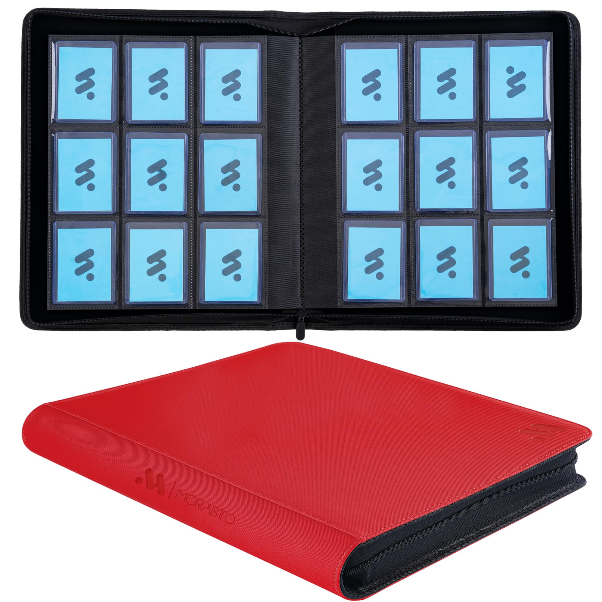Amazon.com: MORABTO Top Loader Binder, Holds 324 Top Loaders,9