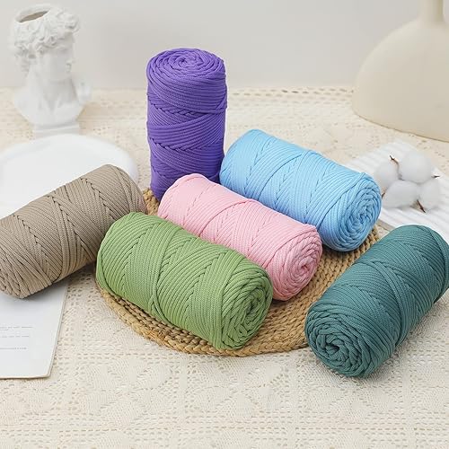 Miniatura 3 de Cordón de poliéster de 0.157 in 160 yardas trenzado, hilo elástico para ganchillo, cuerda de poliéster para manualidades, bolsa de manualidades,