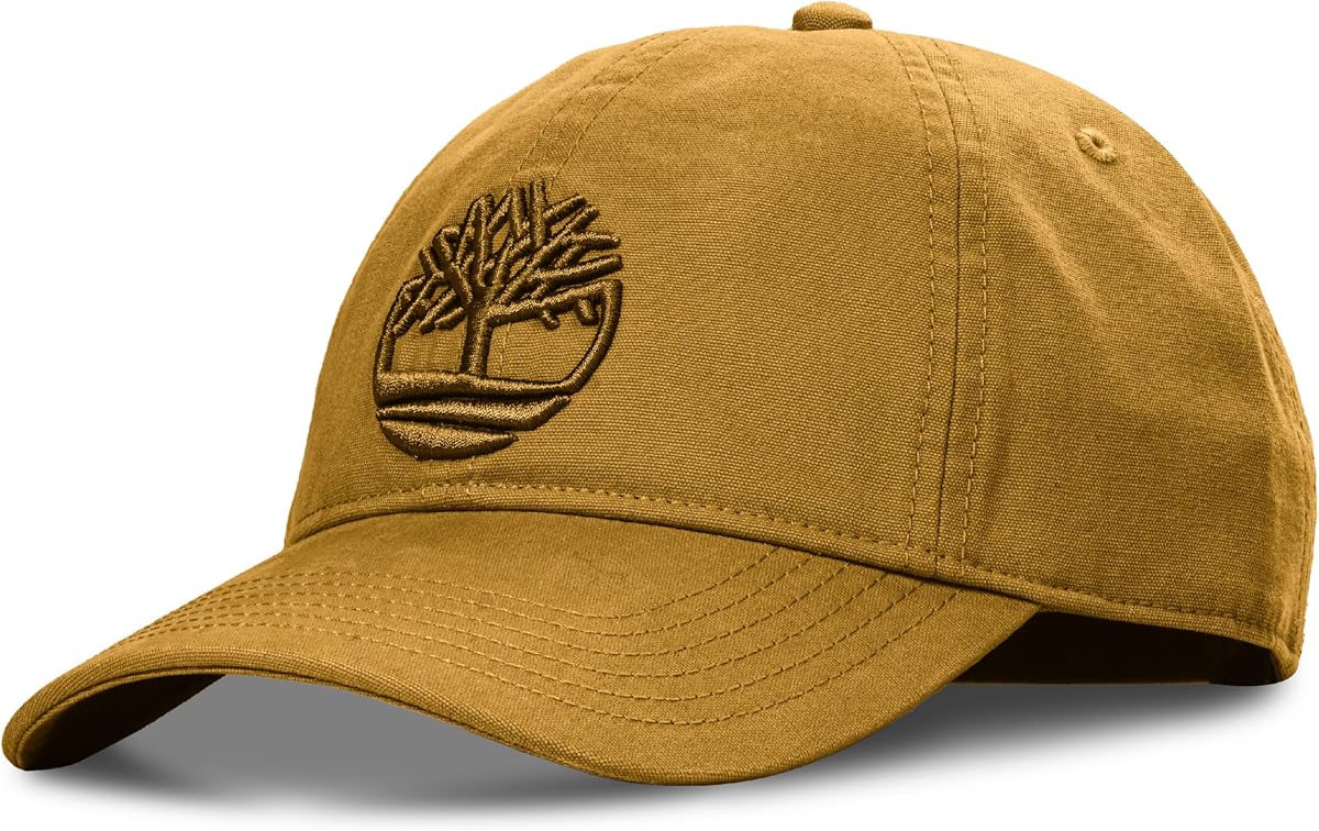 Timberland Soundview Baseball Cap for Boys 7-14, Cotton Canvas, Adjustable, Lightweight & Durable, One Size