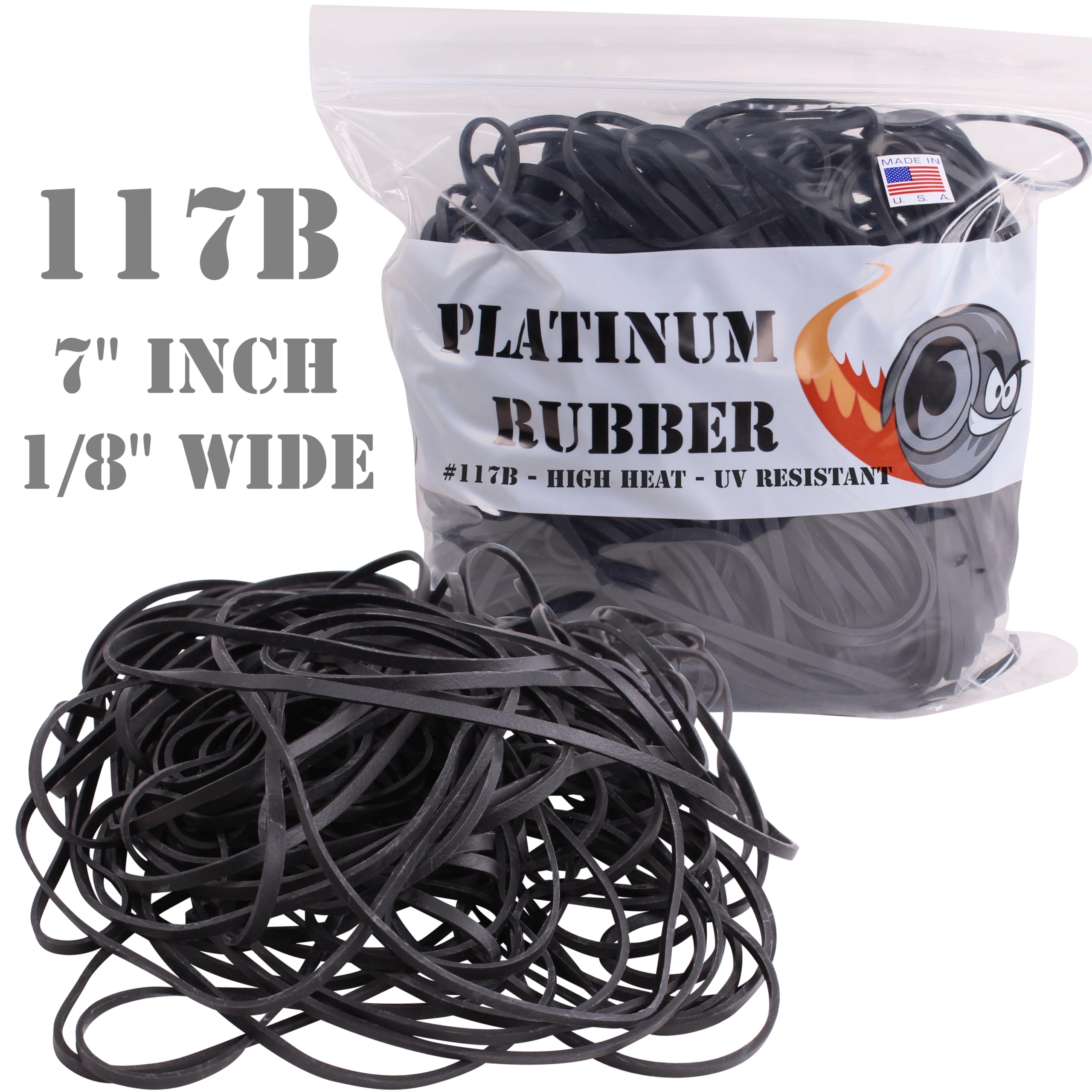Black #94 Large Premium Outdoor Rubberbands .75 Inch...