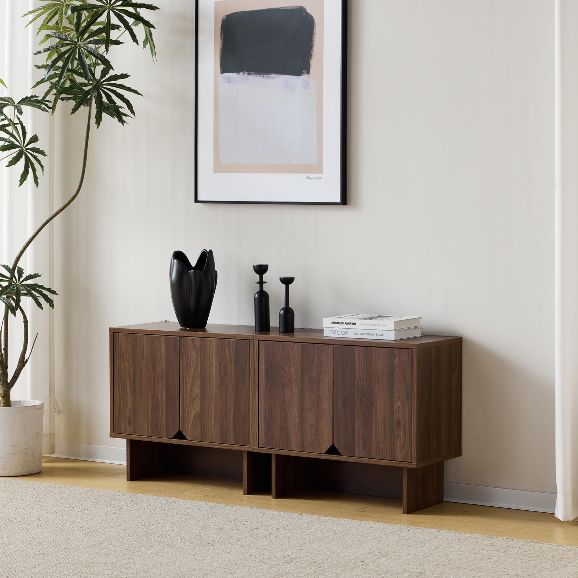 Asami Matsuo 　箱33 B Amazon.com: Lab Cosi Modular Buffet Cabinet, Walnut Sideboard with