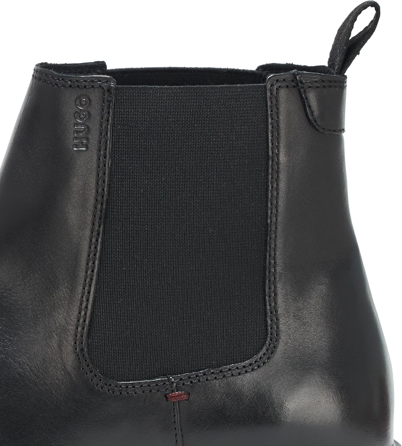 HUGO mens Brushed Leather Chelsea Boot - Image 4