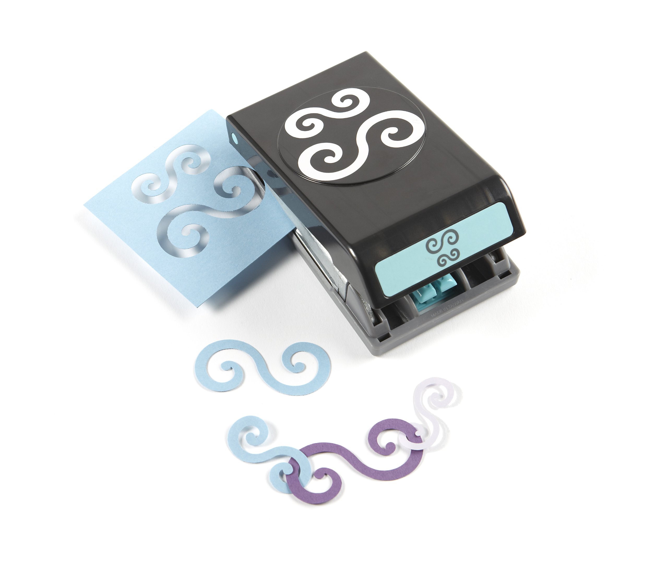 EK Success Swirls Garland Punch, White