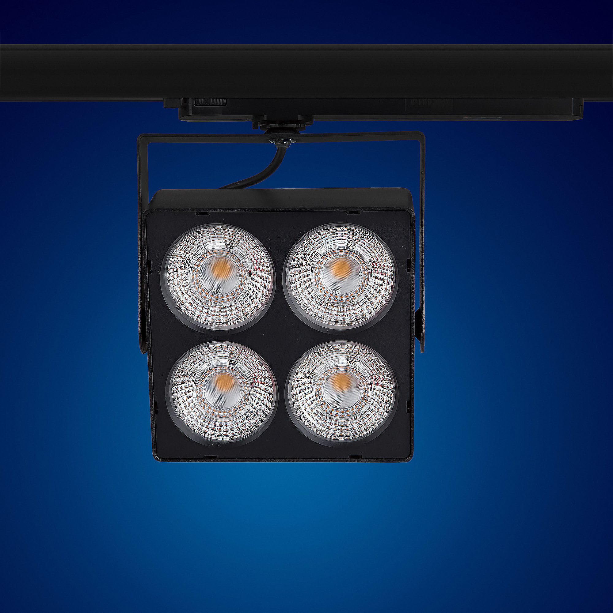 Mextronic 3-Phasen-LED-Strahler für Stromschienen LED 3 Phasen Strahler MATRIX-B 40W Neutralweiß für Schienensystem