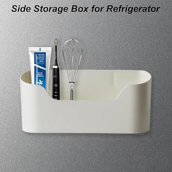 2 Pcs Wall Mounted Cabinet Door Storage Boxes - Bathroom & Kitchen Organiser for Fridge, Sink & Cupboard