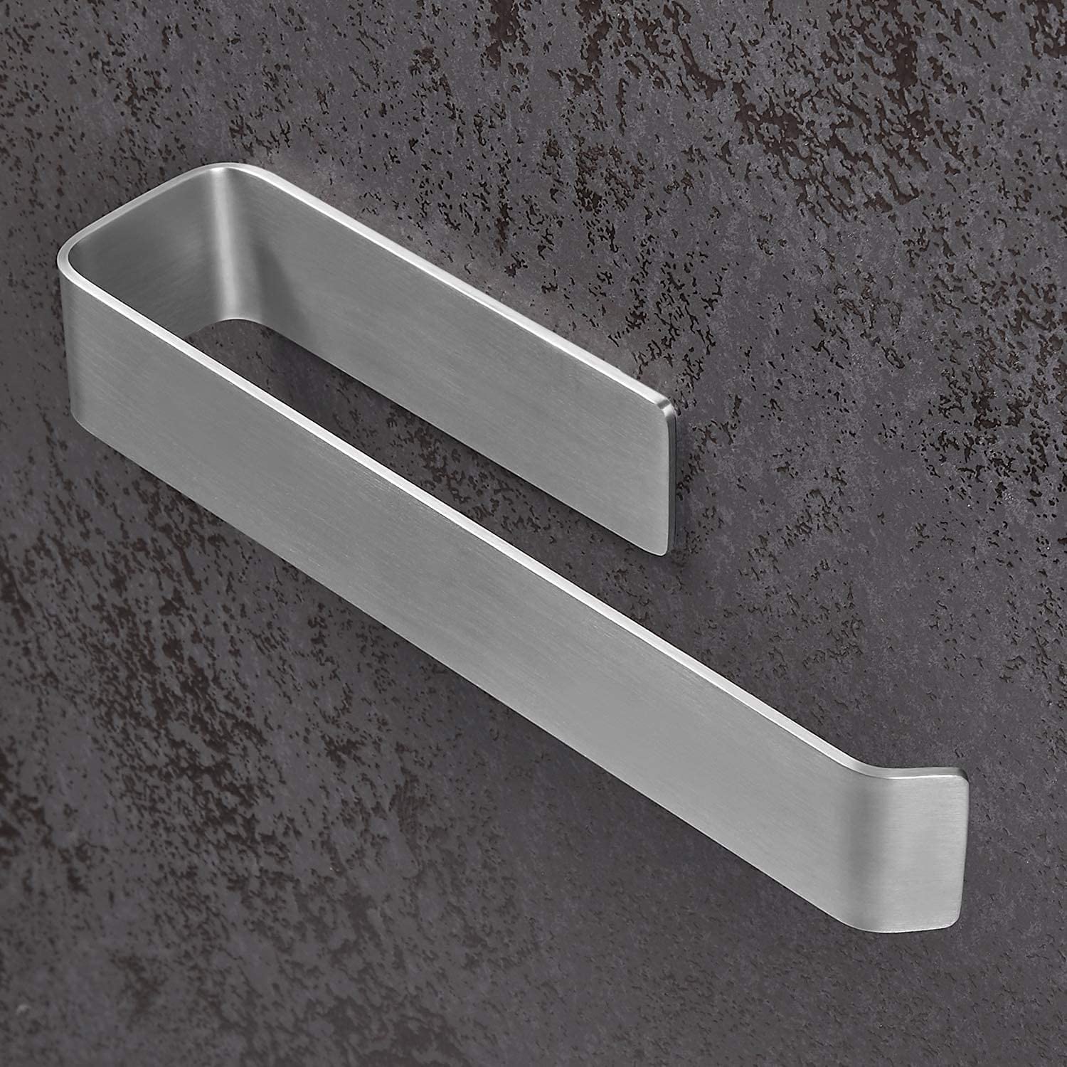 DELTAHOME Paslanmaz Çelik Havluluk 27cm Uzun - Kendinen Yapışkanlı - Havlu Askısı Model: Stuttgart