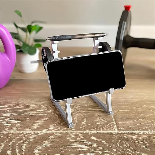 Miniatura 4 de Zerodis Divertido soporte para bolígrafo, soporte para bolígrafo para sentadillas, soporte de exhibición para bolígrafos con pesas y barras para